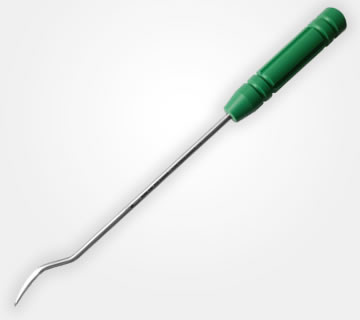 BONE AWL SMALL CURVED (SILICON HANDLE)