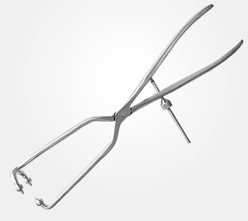 PELVIC REDUCTION FORCEP WITH 3 PRONG POINTED BALL TIP